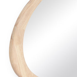 TOV Furniture Klaryss 31" Triangular Wall Mirror - Sculptural Natural Wood Design for Modern & Eclectic Spaces TOV-C69190