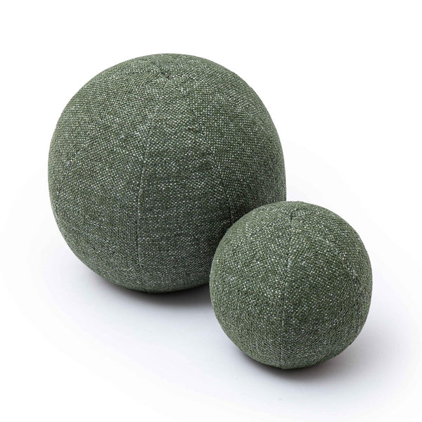 TOV Furniture Boba Textured Sphere Throw Pillow - Luxurious Chenille Accent for Stylish Decor & Comfort Forest Green / Small TOV-C69263