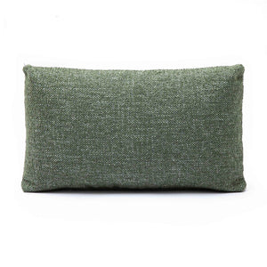 TOV Furniture Malolo Green Basketweave Rectangular Throw Pillow Cover – Soft Chenille for Cozy Living Spaces With Insert TOV-C69266