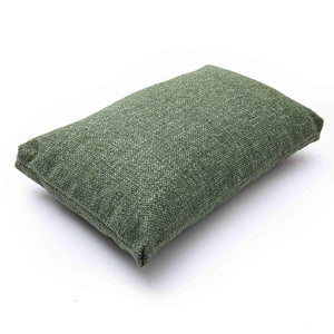 TOV Furniture Malolo Green Basketweave Rectangular Throw Pillow Cover – Soft Chenille for Cozy Living Spaces With Insert TOV-C69266