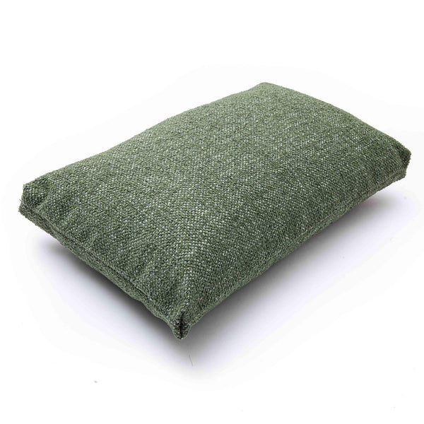 TOV Furniture Malolo Green Basketweave Rectangular Throw Pillow Cover – Soft Chenille for Cozy Living Spaces With Insert TOV-C69266