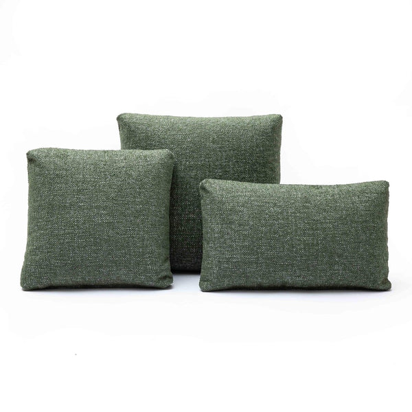 TOV Furniture Malolo Green Basketweave Rectangular Throw Pillow Cover – Soft Chenille for Cozy Living Spaces With Insert TOV-C69266