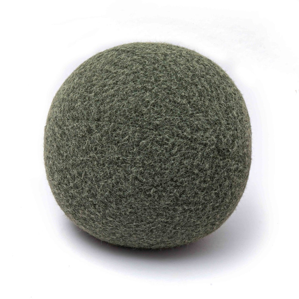 TOV Furniture Boba Long Mohair Ball Pillow - Plush Decorative Accent for Cozy Living Spaces and Modern Decor Green / Large TOV-C69269