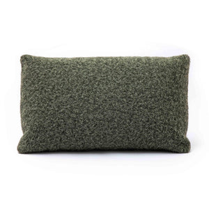 TOV Furniture Malolo 20"X12" Long Mohair Rectangular Vegan-Down Throw Pillow Cover for Cozy Living Spaces Green / With Insert TOV-C69271