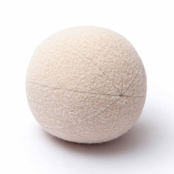 TOV Furniture Boba Long Mohair Ball Pillow - Plush Decorative Accent for Cozy Living Spaces and Modern Decor Rose/Tan / Large TOV-C69272