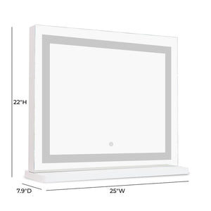 TOV Furniture Lola LED Panel Vanity Mirror – Elevate Your Glam with Smart Touch Controls and Premium Illumination Small TOV-C69310