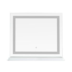 Tov Furniture Lola Jumbo Vanity Mirror: Experience Hollywood Glamour With Smart Touch Controls For Effortless Beauty Mirror Aluminum,Glass,Mdf Tov-c69310