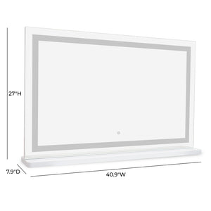 TOV Furniture Lola LED Panel Vanity Mirror – Elevate Your Glam with Smart Touch Controls and Premium Illumination Large TOV-C69311