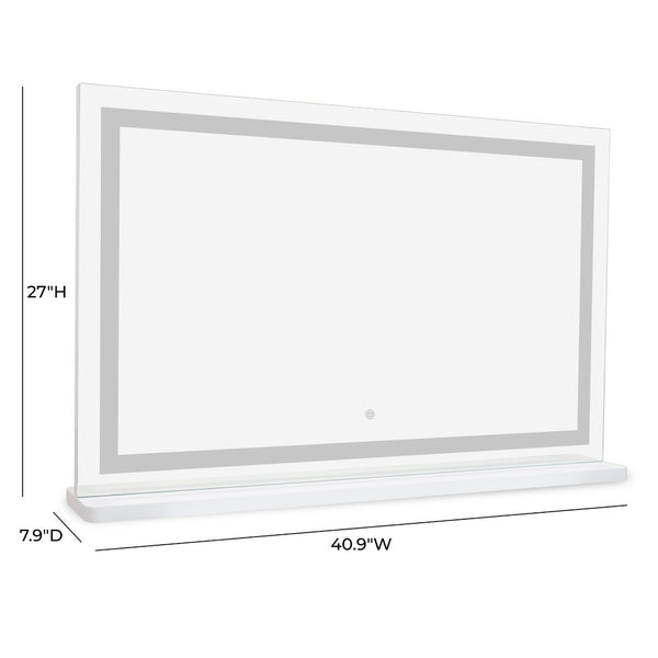 TOV Furniture Lola LED Panel Vanity Mirror – Elevate Your Glam with Smart Touch Controls and Premium Illumination Large TOV-C69311