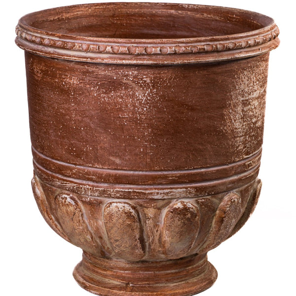 TOV Furniture Visha Grecian Terracotta Vase - Hand-Finished Artisanal Decor for Organic Home Styling & Accents TOV-C80024