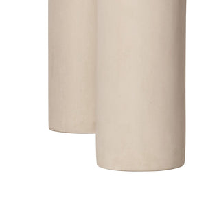 TOV Furniture Barbara 47" Cream Textured Round Dining Table - Stylish Indoor/Outdoor Centerpiece for Any Space TOV-D18646