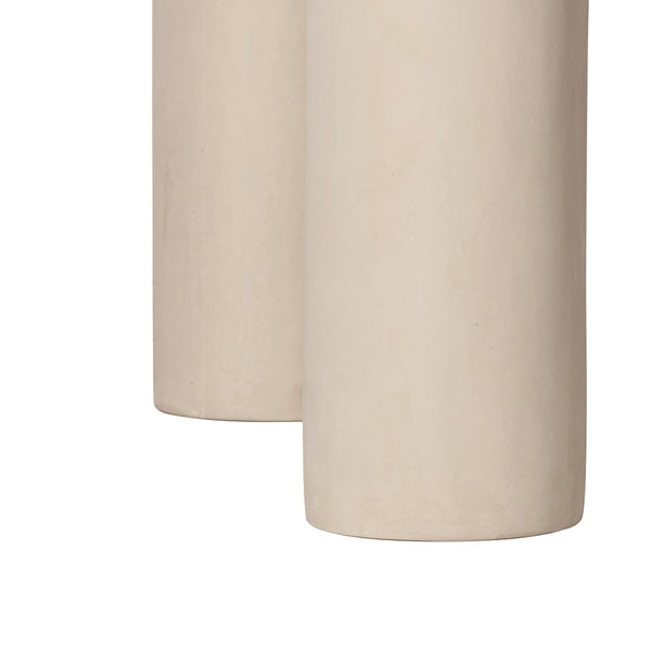 TOV Furniture Barbara 47" Cream Textured Round Dining Table - Stylish Indoor/Outdoor Centerpiece for Any Space TOV-D18646