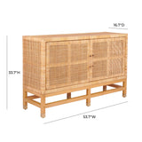 Amara Natural Woven Rattan Buffet TOV-D21014 TOV Furniture