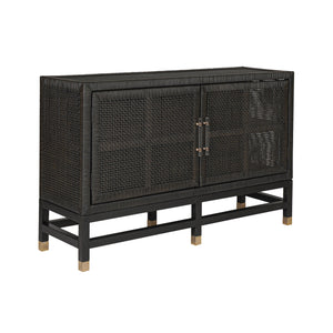 Amara Charcoal Woven Rattan Buffet TOV-D21015 TOV Furniture