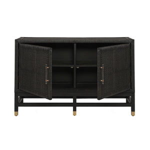 Amara Charcoal Woven Rattan Buffet TOV-D21015 TOV Furniture