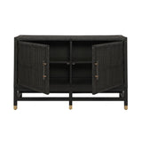 Amara Charcoal Woven Rattan Buffet TOV-D21015 TOV Furniture