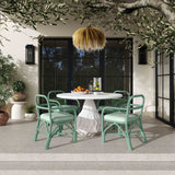 Ginny Green Rattan Dining Chair TOV-D21022 TOV Furniture