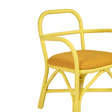 Ginny Yellow Rattan Dining Chair TOV-D21023 TOV Furniture