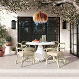 Ginny Cream Rattan Dining Chair TOV-D21024 TOV Furniture