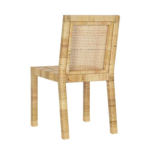 TOV Furniture Amara Cream Linen Dining Chair - Handcrafted Rattan Frame, Comfort-Focused Design, Versatile Style TOV-D21029