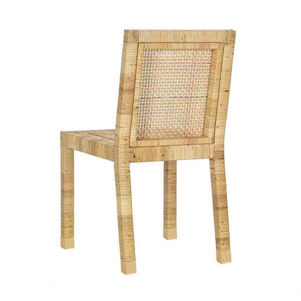 TOV Furniture Amara Cream Linen Dining Chair - Handcrafted Rattan Frame, Comfort-Focused Design, Versatile Style TOV-D21029
