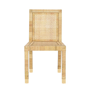 Tov Furniture Amara Stylish Linen Dining Chair - Comfortable Rattan Seating Perfect For Elegant Kitchen Spaces Cream,Natural Brass,Linen,Rattan,Wood Tov-d21029