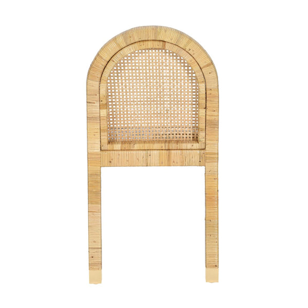 TOV Furniture Amara Cream Linen Arched Dining Chair - Stylish Comfort with Natural Materials for Any Space TOV-D21030