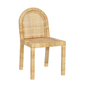 TOV Furniture Amara Cream Linen Arched Dining Chair - Stylish Comfort with Natural Materials for Any Space TOV-D21030