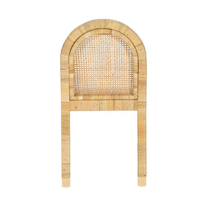 TOV Furniture Amara Cream Linen Arched Dining Chair - Stylish Comfort with Natural Materials for Any Space TOV-D21030