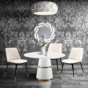 TOV Furniture Evora Velvet Dining Chairs Set of 2 - Luxurious Mid-Century Modern Design with Glamorous Touches TOV-D4327