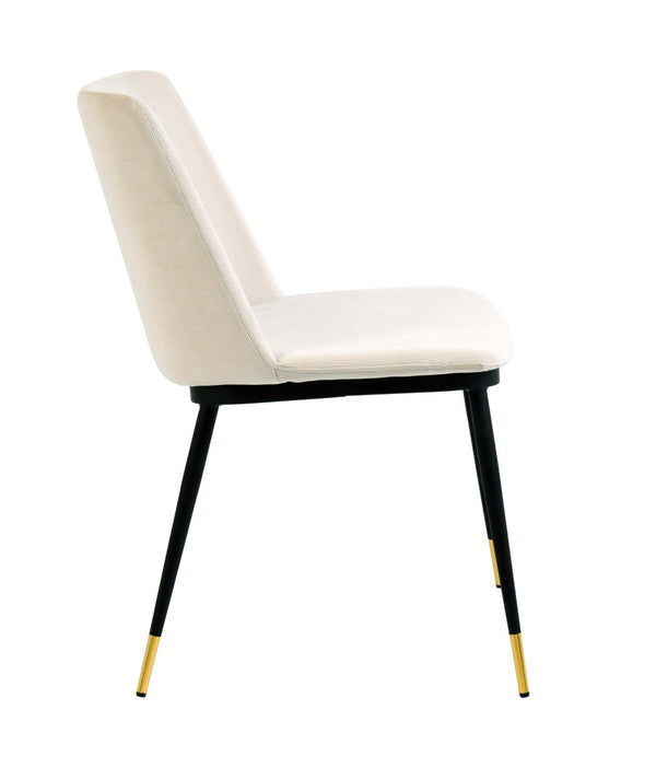 TOV Furniture Evora Velvet Dining Chairs Set of 2 - Luxurious Mid-Century Modern Design with Glamorous Touches TOV-D4327