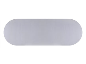 TOV Furniture Rishi 120" Coastal-Inspired Dining Table with Acacia Wood Top and Textured Rope Pedestal Base White TOV-D44048