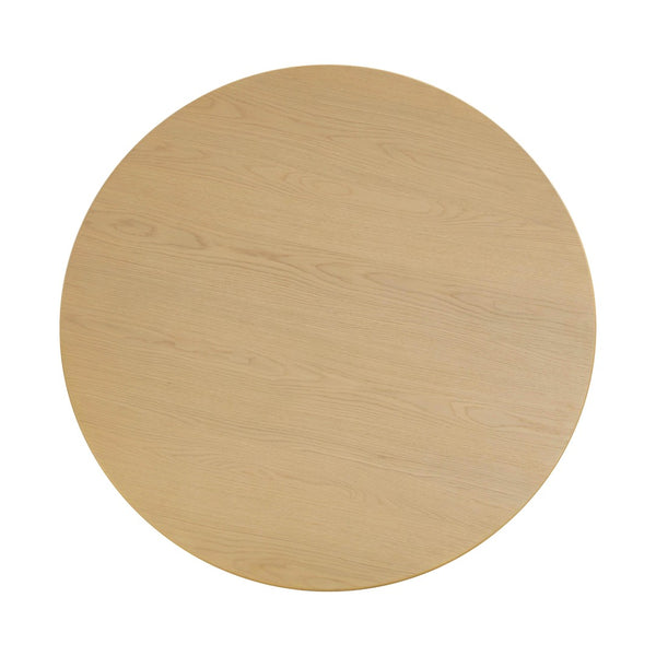 TOV Furniture Chelsea 47" Round Oak Dining Table - Timeless Charm & Elegance for Cozy Kitchens or Modern Spaces Natural TOV-D44123