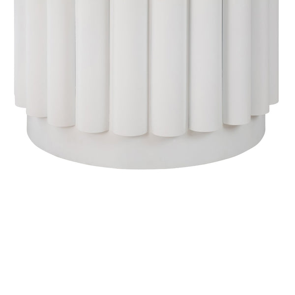 TOV Furniture Kali 55" White Round Dining Table - Modern Handcrafted Centerpiece for Stylish Dining & Entertaining TOV-D44174