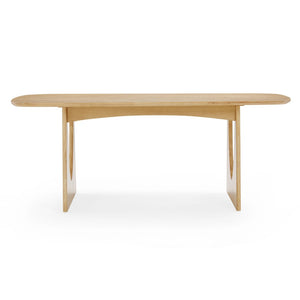 TOV Furniture Cybill Natural Ash Rectangular Dining Table – Coastal-Modern Design for Stylish Entertaining & Dining TOV-D54536