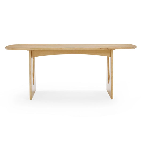 TOV Furniture Cybill Natural Ash Rectangular Dining Table – Coastal-Modern Design for Stylish Entertaining & Dining TOV-D54536