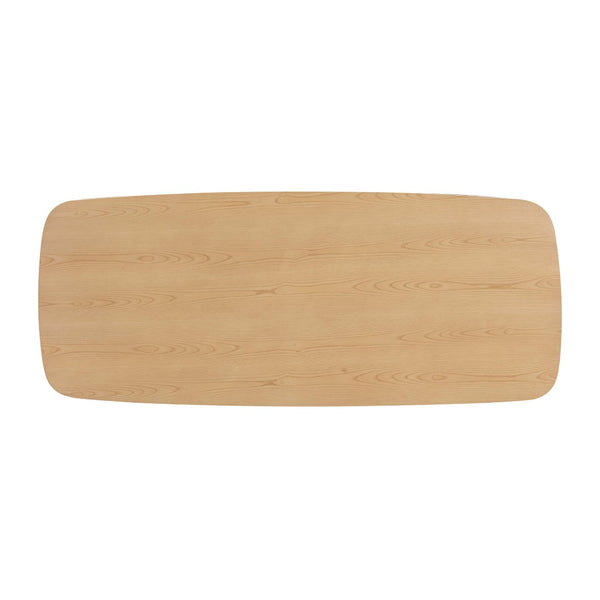 TOV Furniture Cybill Natural Ash Rectangular Dining Table - Handmade Coastal Style for 8, Versatile Lengths Available TOV-D54219