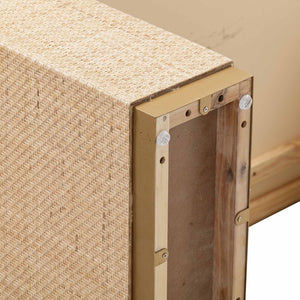 TOV Furniture Akiba 96" Natural Ash Rectangular Dining Table with Woven Rattan - Seats 8, Perfect for Gatherings! TOV-D54220