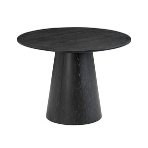 TOV Furniture Sahara 41" Modern Black Oak Round Dining Table - Ideal for Small Spaces, Stylish & Durable Design TOV-D54225