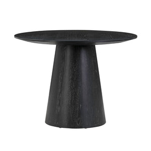 TOV Furniture Sahara 41" Modern Black Oak Round Dining Table - Ideal for Small Spaces, Stylish & Durable Design TOV-D54225