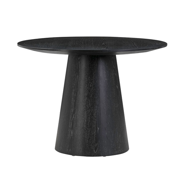 TOV Furniture Sahara 41" Modern Black Oak Round Dining Table - Ideal for Small Spaces, Stylish & Durable Design TOV-D54225