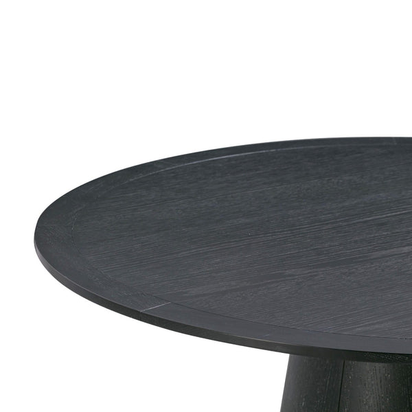 TOV Furniture Sahara 41" Modern Black Oak Round Dining Table - Ideal for Small Spaces, Stylish & Durable Design TOV-D54225