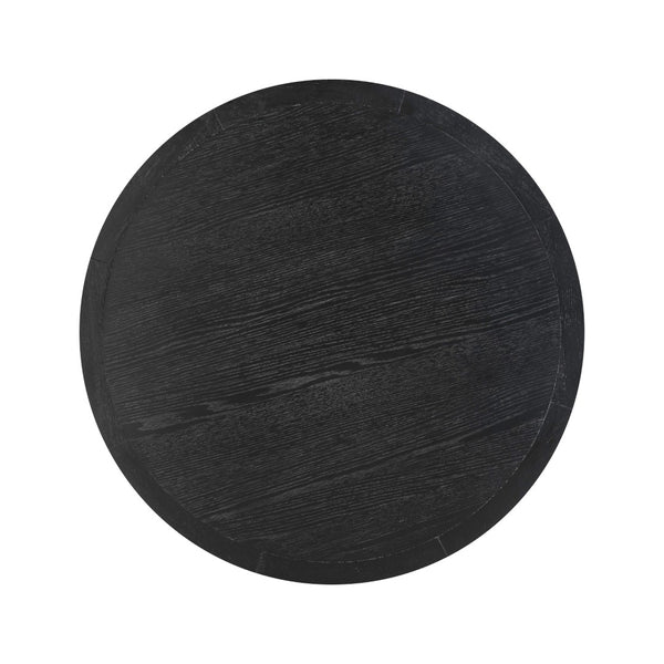 TOV Furniture Sahara 41" Modern Black Oak Round Dining Table - Ideal for Small Spaces, Stylish & Durable Design TOV-D54225