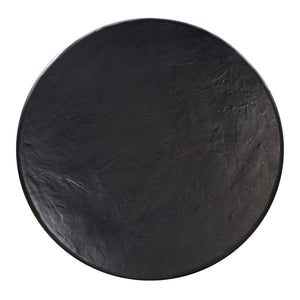 TOV Furniture Elika 59" Faux Plaster Round Dining Table - Modern Minimalist Design for Indoor and Outdoor Spaces Black TOV-D54233
