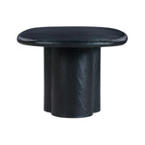 Elika Black Faux Plaster Oval Dining Table TOV-D54235 TOV Furniture