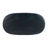 Elika Black Faux Plaster Oval Dining Table TOV-D54235 TOV Furniture