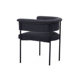 Taylor Black Performance Linen Dining Chair TOV-D54240 TOV Furniture