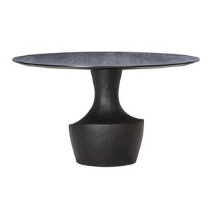 Gevra Black Acacia & Faux Plaster Dining Table TOV-D54245 TOV Furniture