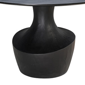 Gevra Black Acacia & Faux Plaster Dining Table TOV-D54245 TOV Furniture