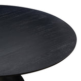 Gevra Black Acacia & Faux Plaster Dining Table TOV-D54245 TOV Furniture